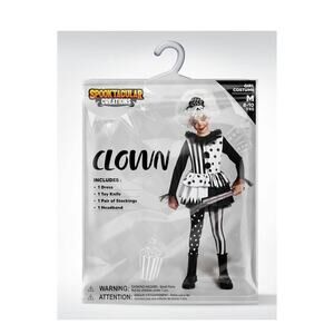 Spooktacular Creations Girls Clown Costume,Halloween Large , Kids 10-12